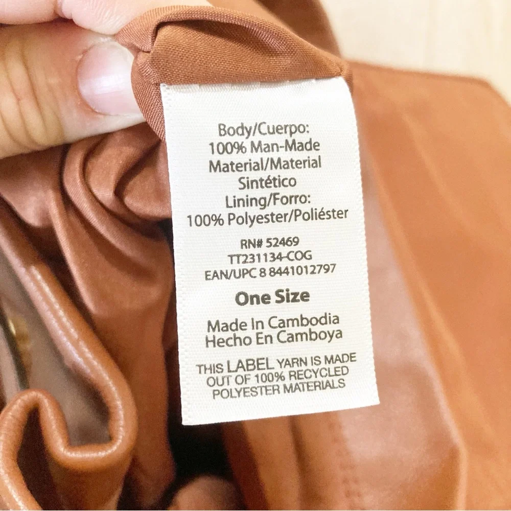 Elegant Tan Leather Backpack